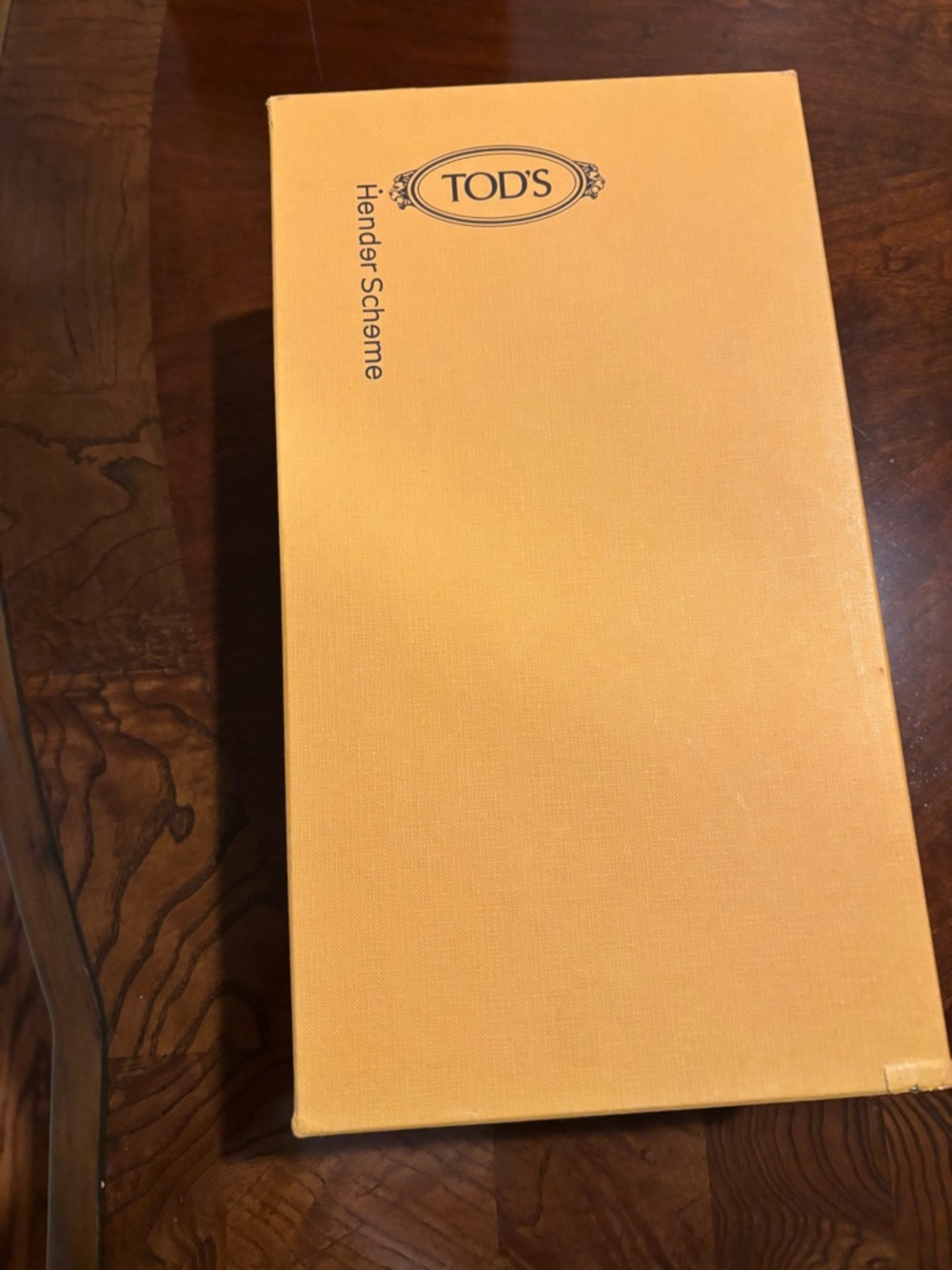Tod's Orange Branded Shoe Box